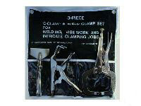 BERGEN 3pc WELDING CLAMP SET 