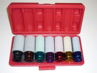 7 PCS 1/2" DR DEEP IMPACT SOCKET SET COLOUR FINISH