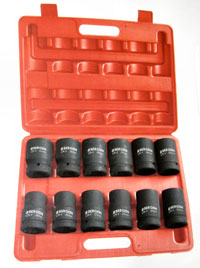 12PC. 3/4DR. DEEP IMPACT SOCKETS