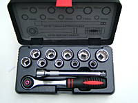 Us Pro 12pc 3/8"Dr Spline Socket Set (Multi-Drive)