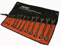 12PC. RATCHET SPANNERS SET 8-19MM