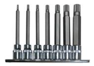 Franklin Tools 7pc Spline Bit Sockets on Rail 100mm (TA5622)