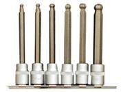 Franklin Tools 6pc Long Ball End Bit Sockets 3/8"dr (TA566)