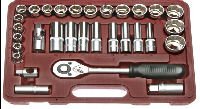 Franklin Tools 34pc Socket Set 72T 1/2" dr (XL1235)