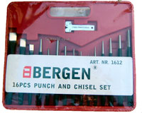 US PRO TOOLS 16pc PUNCH & CHISEL SET 