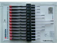 BERGEN 12pc CARB SCREWDRIVER SET 