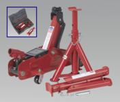 Trolley Jack Yankee 2tonne Short Chassis with Axle Stands & Storage Case (List Price £59.95 exc VAT) 1030CXDK