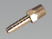 Screwed Tail Piece Male 1/4"BSPT - 1/4" Hose Pack of 5 (List Price £6.95 exc VAT) AC08
