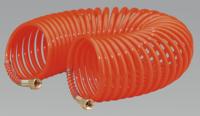 Coiled Air Hose 10mtr x Ø6mm 1/4"BSP (List Price £17.95 exc VAT) AH10C/6