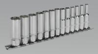 Socket Set 13pc 1/4"Sq Drive Deep WallDrive Metric (List Price £26.95 exc VAT) AK2692