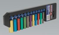 Multi-Coloured Deep Socket Set 12pc 1/4"Sq Drive Metric (List Price £23.95 exc VAT) AK282D