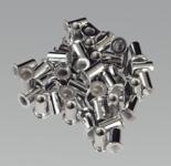 Rivet Nut Flat Head Aluminium M4 x 0.7mm (0.5-2.5mm Cap) Pack of 50 (List Price £9.45 exc VAT) AK396/2