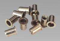 Rivet Nut Flat Head Aluminium M8 x 1.25mm (1.0-4.0mm Cap) Pack of 10 (List Price £5.95 exc VAT) AK39602/1