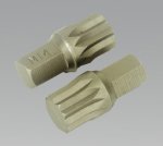 Spline Bit M14 x 30mm Pack of 2 (List Price £5.45 exc VAT) AK5532
