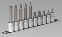 Spline Socket Bit Set 10pc 3/8"Sq Drive (List Price £39.95 exc VAT) AK6216