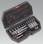 Socket Set 24pc 1/4"Sq Drive - WallDrive - Metric (List Price £59.95 exc VAT) AK851