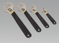 Adjustable Wrench Set 4pc Ni-Fe Finish (List Price £49.95 exc VAT) AK9935