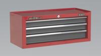 Add-On Chest 3 Drawer with Ball Bearing Runners - Red/Grey (List Price £99.95 exc VAT) AP22309BB