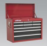 Topchest 9 Drawer with Ball Bearing Runners - Red/Black (List Price £269.95 exc VAT) AP2609B