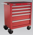 Rollcab 5 Drawer with Ball Bearing Runners - Red (List Price £449.95 exc VAT) AP33459