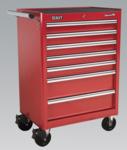 Rollcab 7 Drawer with Ball Bearing Runners - Red (List Price £529.95 exc VAT) AP33479