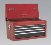 Topchest 6 Drawer with Ball Bearing Runners Drop Front - Red/Black (List Price £219.95 exc VAT) AP3606B