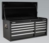 Topchest 10 Drawer with Ball Bearing Runners Heavy-Duty - Black (List Price £699.95 exc VAT) AP41110B