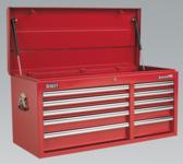 Topchest 10 Drawer with Ball Bearing Runners Heavy-Duty - Red (List Price £699.95 exc VAT) AP41110