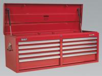 Topchest 10 Drawer with Ball Bearing Runners Heavy-Duty - Red (List Price £899.95 exc VAT) AP56109