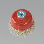 Brassed Steel Cup Brush 75mm M10 (List Price £6.95 exc VAT) CBC75