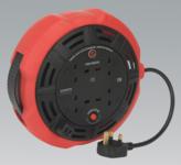 Cable Reel Cassette Type 10mtr 4 x 230V 1.25mm² Heavy-Duty Thermal Trip (List Price £32.95 exc VAT) CR10/1