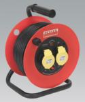 Cable Reel 25mtr 2 x 110V 2.5mm² Heavy-Duty Thermal Trip (List Price £89.95 exc VAT) CR12525