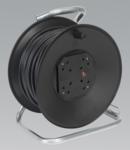 Cable Reel 50mtr 4 x 230V Heavy-Duty Thermal Trip (List Price £109.95 exc VAT) CR50/1.5