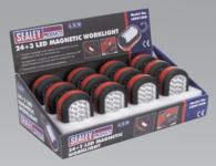 Magnetic Worklight 24+3 LED Display Box of 12 (List Price £139.95 exc VAT) LED012DB