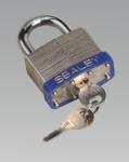 Padlock Laminated Steel with Brass Cylinder 50mm (List Price £5.45 exc VAT) PLS50