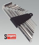 Hex Key Set 9pc Metric (List Price £6.45 exc VAT) S0493