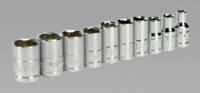 Socket Set 10pc 1/4"Sq Drive Metric (List Price £8.95 exc VAT) S0497