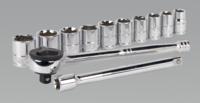 Socket Set 12pc 3/8"Sq Drive Metric (List Price £25.95 exc VAT) S0504