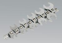 Crow's Foot Spanner Set 10pc Open End 3/8"Sq Drive Metric (List Price £24.95 exc VAT) S0866