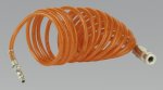 Coiled Air Hose 5mtr Ø5mm with Couplings (List Price £12.95 exc VAT) SA305