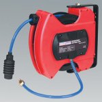 Retractable Air Hose Reel 10mtr Ø6mm ID Polyurethane Hose (List Price £89.95 exc VAT) SA812