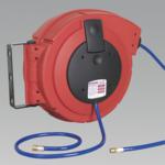 Retractable Air Hose Reel HD Mechanism 10mtr Ø10mm ID Polyurethane Hose (List Price £269.95 exc VAT) SA895