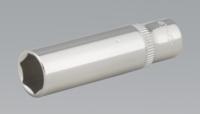WallDrive® Socket 10mm Deep 1/4"Sq Drive Fully Polished (List Price £2.95 exc VAT) SP1410D