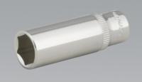 WallDrive® Socket 12mm Deep 1/4"Sq Drive Fully Polished (List Price £2.95 exc VAT) SP1412D