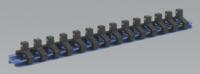 Socket Retaining Rail with 14 Clips Aluminium 1/4"Sq Drive (List Price £9.95 exc VAT) SR1414