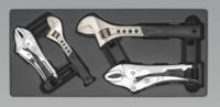Tool Tray with Locking Pliers & Adjustable Wrench Set 4pc (List Price £63.95 exc VAT) TBT04