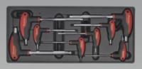 Tool Tray with T-Handle Ball-End Hex Key Set 8pc (List Price £51.45 exc VAT) TBT06