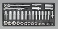 Tool Tray with Socket Set 3/8"Sq Drive 35pc (List Price £94.95 exc VAT) TBT20
