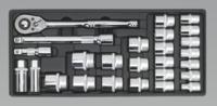 Tool Tray with Socket Set 1/2"Sq Drive 26pc (List Price £99.95 exc VAT) TBT21