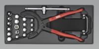 Tool Tray with Oil Filter Wrench, Pliers & Drain Plug Set 21pc (List Price £89.95 exc VAT) TBT28